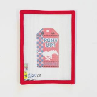 SMU Retro Tag by Hedgehog Needlepoint (thumbnail)