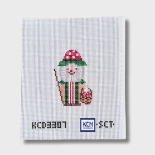 Mushroom Forager Ornament Needlepoint Canvas by KCN Designers (thumbnail)