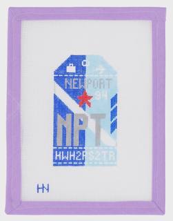 Newport Travel Tag by Hedgehog Needlepoint (thumbnail)