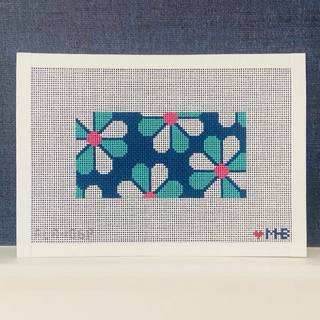 Teal Flower Power Canvas by Love MHB Studio (thumbnail)