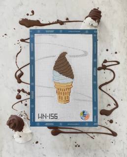 Oh Fudge Ice Cream Cone by Wheelhaus Needlepoint (thumbnail)