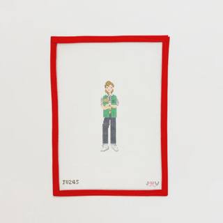Steve - Stranger Things by Jennifer Vallez Needlepoint (thumbnail)