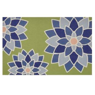 Pepperberry CL02 Blue Graphic Flower Clutch by Pepperberry Designs (thumbnail)