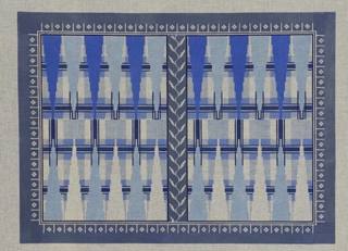 Blue Tartan Backgammon Board by KCN Designers (thumbnail)