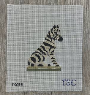 Zebra Figurine - Right Facing by The Gingham Stitchery (thumbnail)