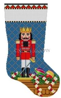 Prince Nutcracker, Stocking by Susan Roberts Needlepoint (thumbnail)