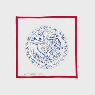 Rooster Blue & White Porcelain by Patti Mann (thumbnail)
