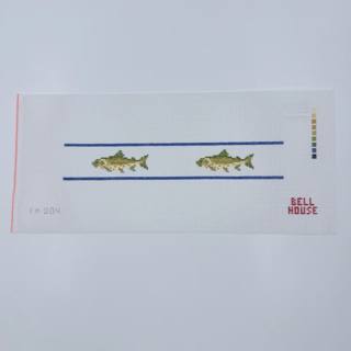 Brown Trout Key Fob Canvas by Bell House Designs (thumbnail)