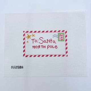 To Santa: North Pole Pink Canvas by Stitch Style Needlepoint (thumbnail)