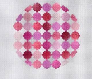 Pink Sampler Coaster by Elizabeth Crane Swartz (thumbnail)