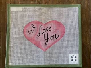 I Love You heart with stitch guide by Patricia Sone (thumbnail)