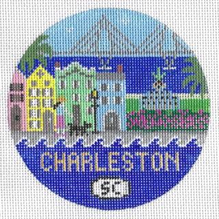 Charleston Round Canvas by Doolittle Stitchery (thumbnail)