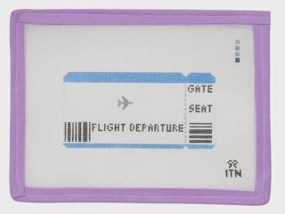 Plane Ticket + Customization Guide by Ivy Thread Needlepoint (thumbnail)