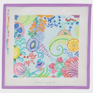 Tropical Floral on Light Blue by Paddy Dugan (thumbnail)