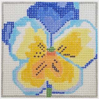 Simply Flowers Pansy Coaster by Jean Smith Designs (thumbnail)