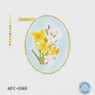 March Birth Flowers Cameo by Atlantic Blue Canvas (thumbnail)