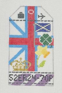 jubilee retro travel tag by Hedgehog Needlepoint (thumbnail)