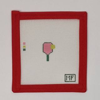 Pickle Ball Bag Charm by M F Needlepoint (thumbnail)