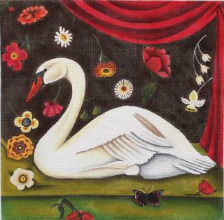 Floral Swan by PLD Designs (thumbnail)