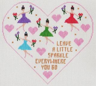Large Heart Pillow Canvas by Doolittle Stitchery (thumbnail)
