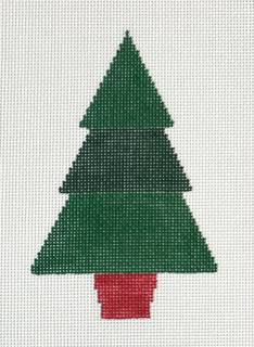 Triangle Trees - Light with Stitch Guide by Stitch Style Needlepoint (thumbnail)