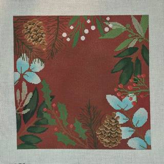 Red Botanical Pillow Blank - Small* by Laura Love Designs (thumbnail)