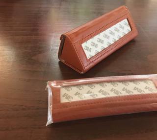 Leather Triangle Eyeglass Case by Planet Earth (thumbnail)