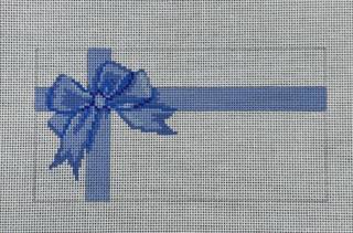 Susan Roberts SR7606 Blue Bow Present - Everyday Clutch Insert by Liz Goodrick-Dillon (Tapestry Tent, via Susan Roberts) (thumbnail)