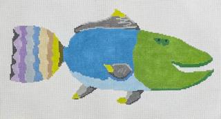 Fish - Green/Blue by A Stitch in Time (thumbnail)