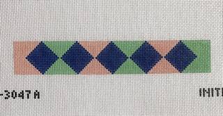 Diamond fob pink/green by Initial K Studio (thumbnail)