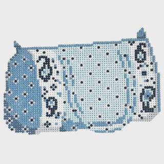 French Duffle Bag - blue by Ann Kaye Studio (thumbnail)