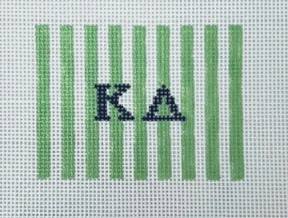 Stripe luggage tag insert-Kappa Delta 1901-KD by Kangaroo Paw Designs (thumbnail)