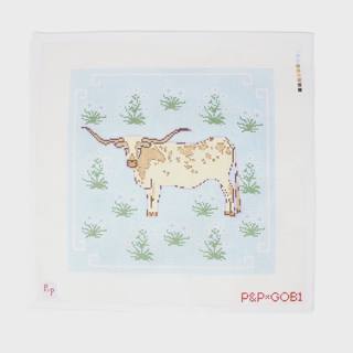 Longhorn Pillow by Penny and Penny (thumbnail)