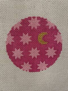 WS Moon & Stars Pink by Goodpoint Needlepoint (thumbnail)