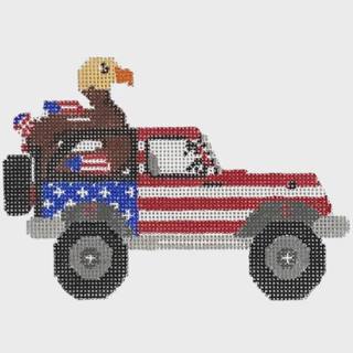 The Eagle Has Landed Jeep by Wipstitch Needleworks (thumbnail)