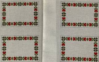Nordic Placecards-set of 4 by Wipstitch Needleworks (thumbnail)