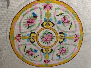 Small Rose Medallion Pillow by Jean Smith Designs (thumbnail)