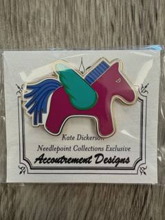 Hermes Horse Needleminder - Magenta by Kate Dickerson Needlepoint Collections (thumbnail)
