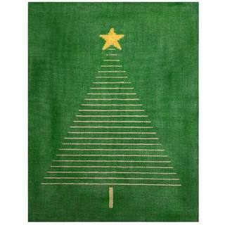 Abstract Gold Tree on Green by NDLPT Designs (thumbnail)