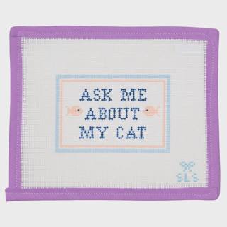 Ask Me About My Cat by SLS Needlepoint (thumbnail)