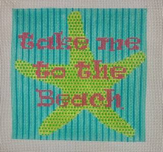 To Beach 6 X6 14M by Two Sisters Needlepoint (thumbnail)