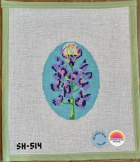 Bluebonnets Oval by Atlantic Blue Canvas (thumbnail)
