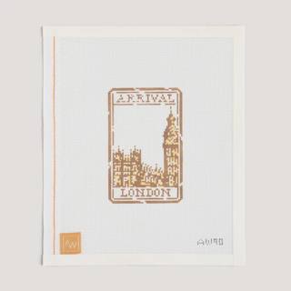 London Passport Stamp by Audrey Wu Designs (thumbnail)