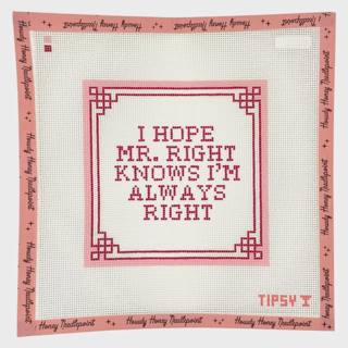 Mr. Right Knows I'm Always Right by Threaded and Tipsy Designs (thumbnail)