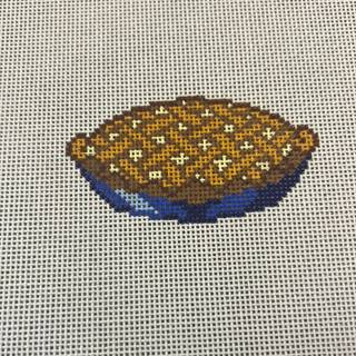 Apple Pie - Blue Dish AASCO04 by Walkers Needlepoint (thumbnail)