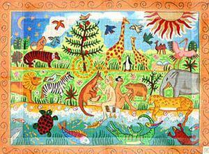 The Meredith Collection Adam & Evening Rug Needlepoint Canvas by Meredith Collection (thumbnail)