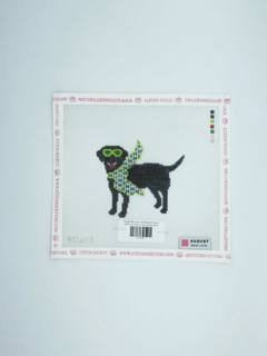 Bougie Black Lab - Needlepoint Canvas by August Design Works (thumbnail)