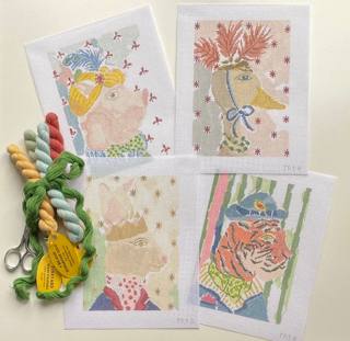 Plum Stitchery TR1-B Menagerie Tiger by Plum Designs (thumbnail)