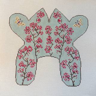 Cherry Blossom Frog by Blue Waters Needlepoint (thumbnail)