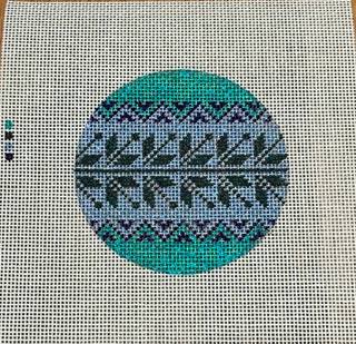TEW Green/Blue Geometric Round 4" 13 mesh by TEW - Tanya Mertel (thumbnail)